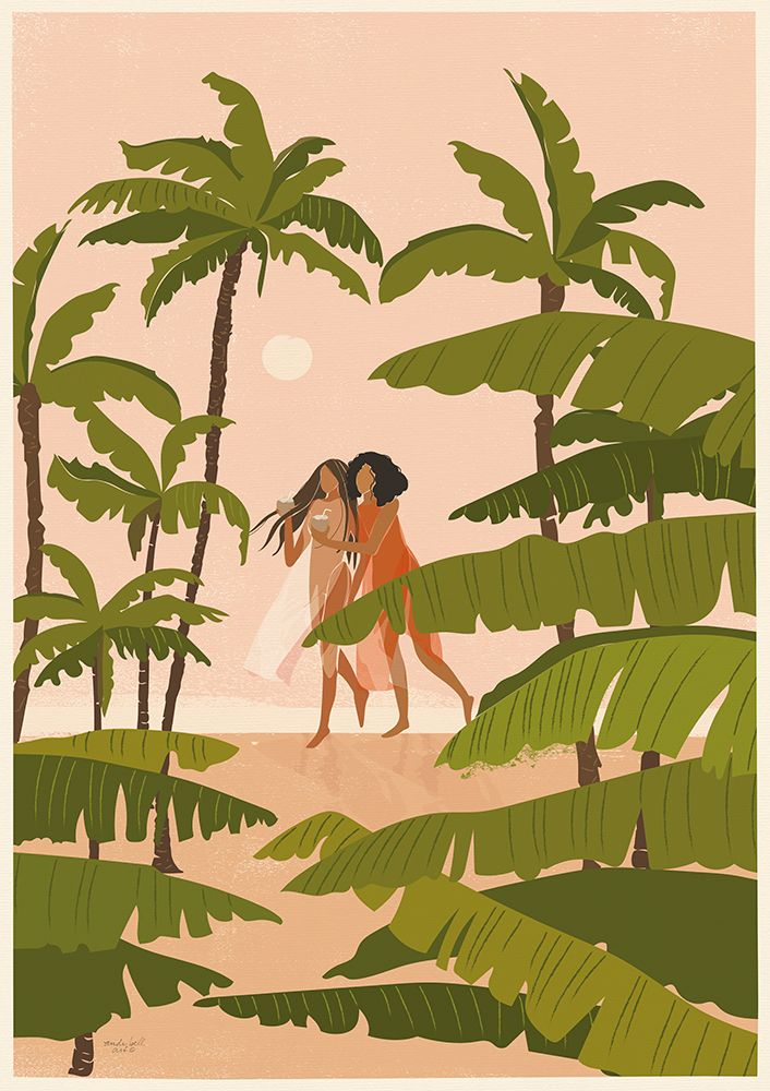 Tropical Paradise art print by Andi Bell Art for $57.95 CAD