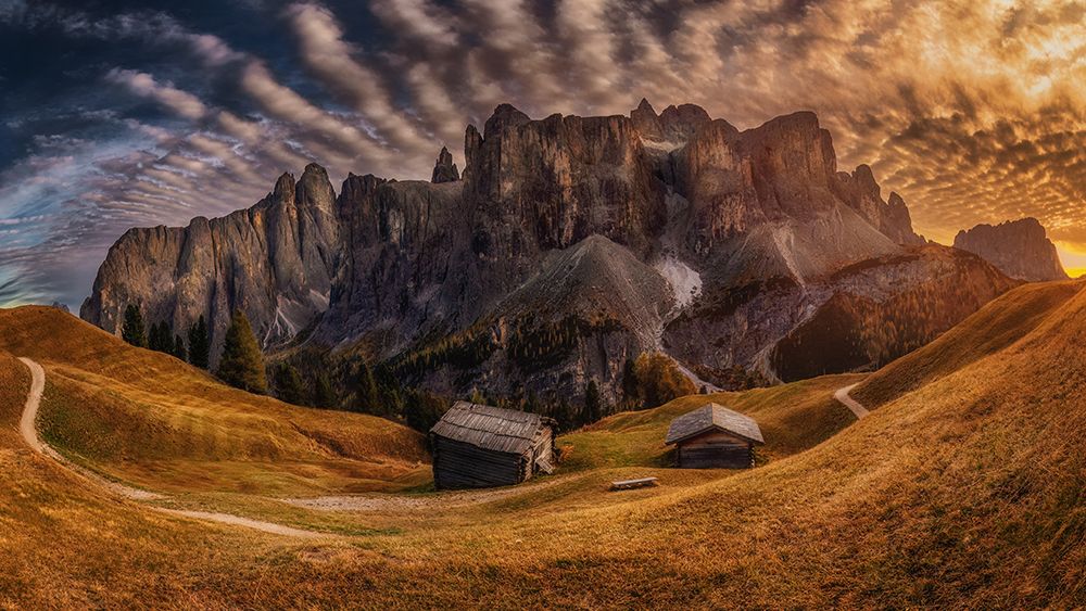 Passo Gardena before sunset art print by Martin Kucera for $57.95 CAD