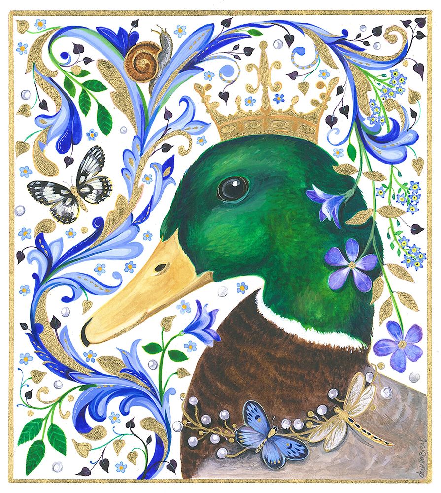The Crowned Mallard art print by Isabelle Brent for $57.95 CAD