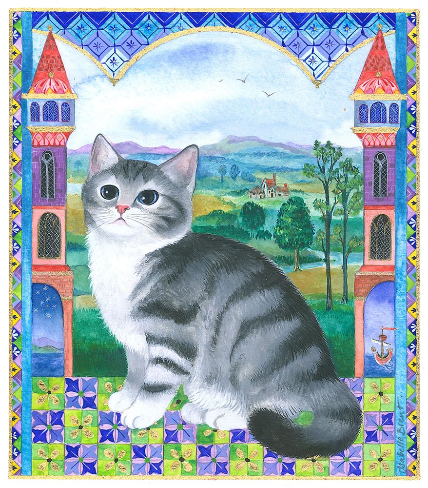 Medieval Kitten art print by Isabelle Brent for $57.95 CAD