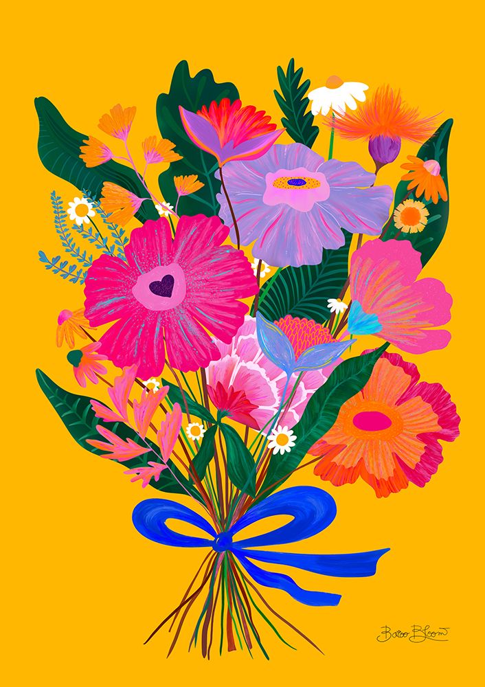 Eclectic Flowers art print by Baroo Bloom for $57.95 CAD