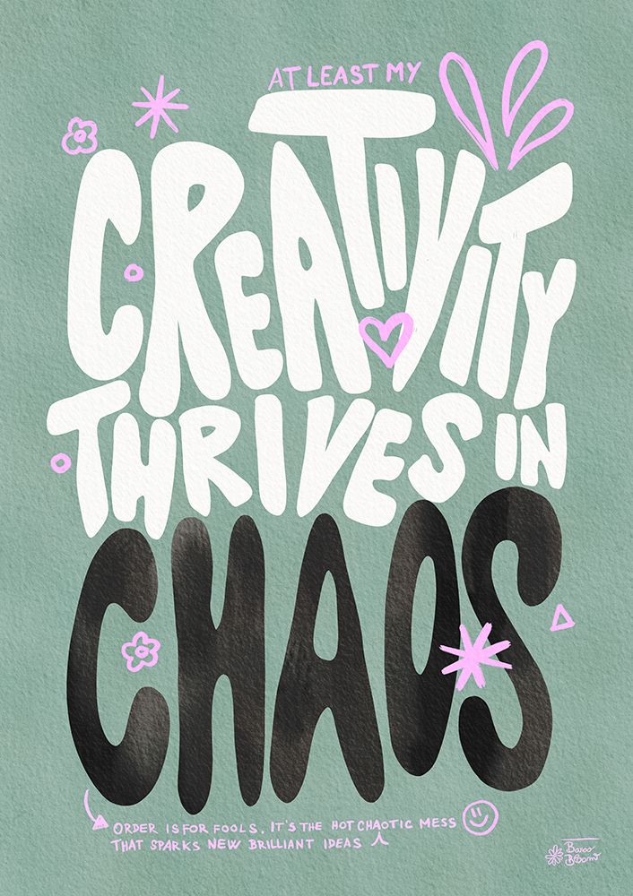 Creative Chaos art print by Baroo Bloom for $57.95 CAD