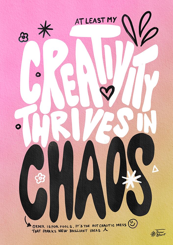 Creative Chaos art print by Baroo Bloom for $57.95 CAD