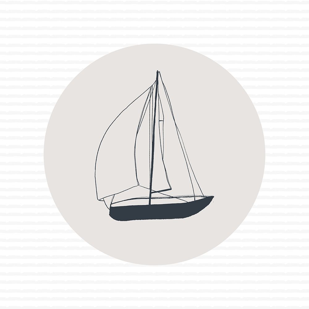 Kids Art Sail Boat 3 art print by Gemma Bardot for $57.95 CAD