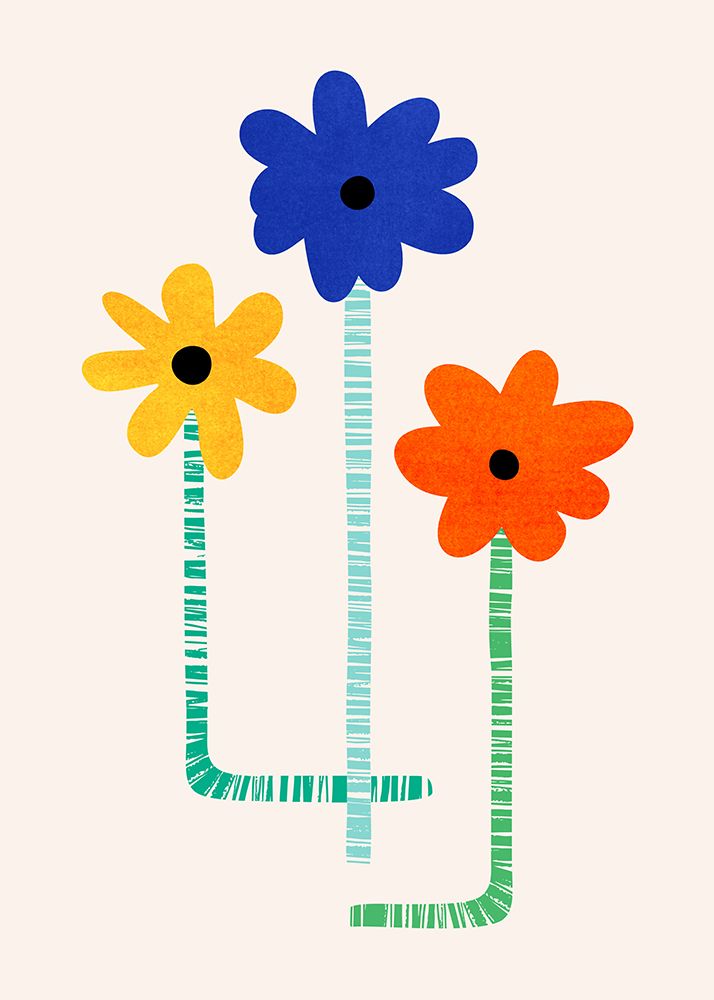 Lollipop Flowers art print by Kristian Gallagher for $57.95 CAD