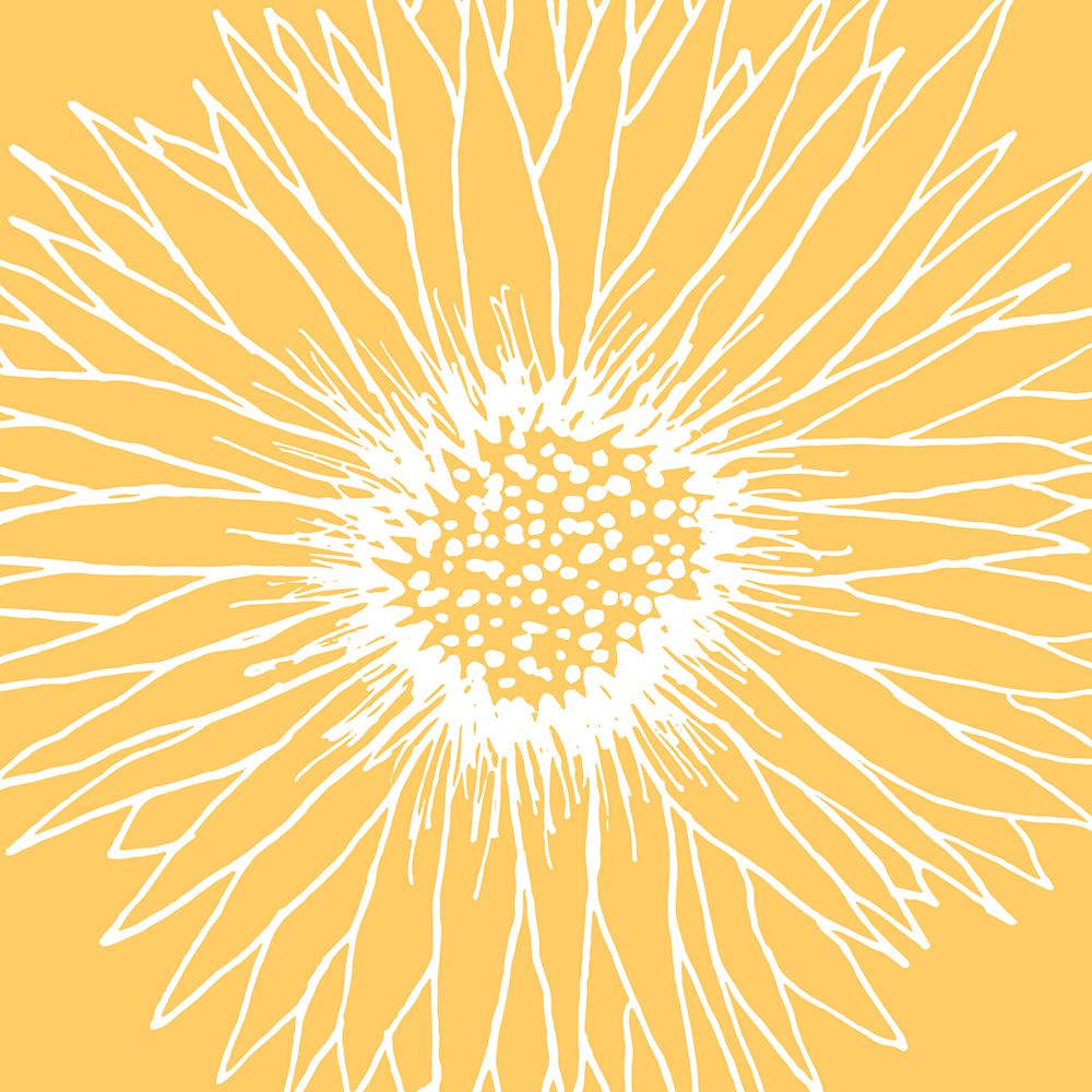 Line Art Sunflower art print by Kristian Gallagher for $57.95 CAD