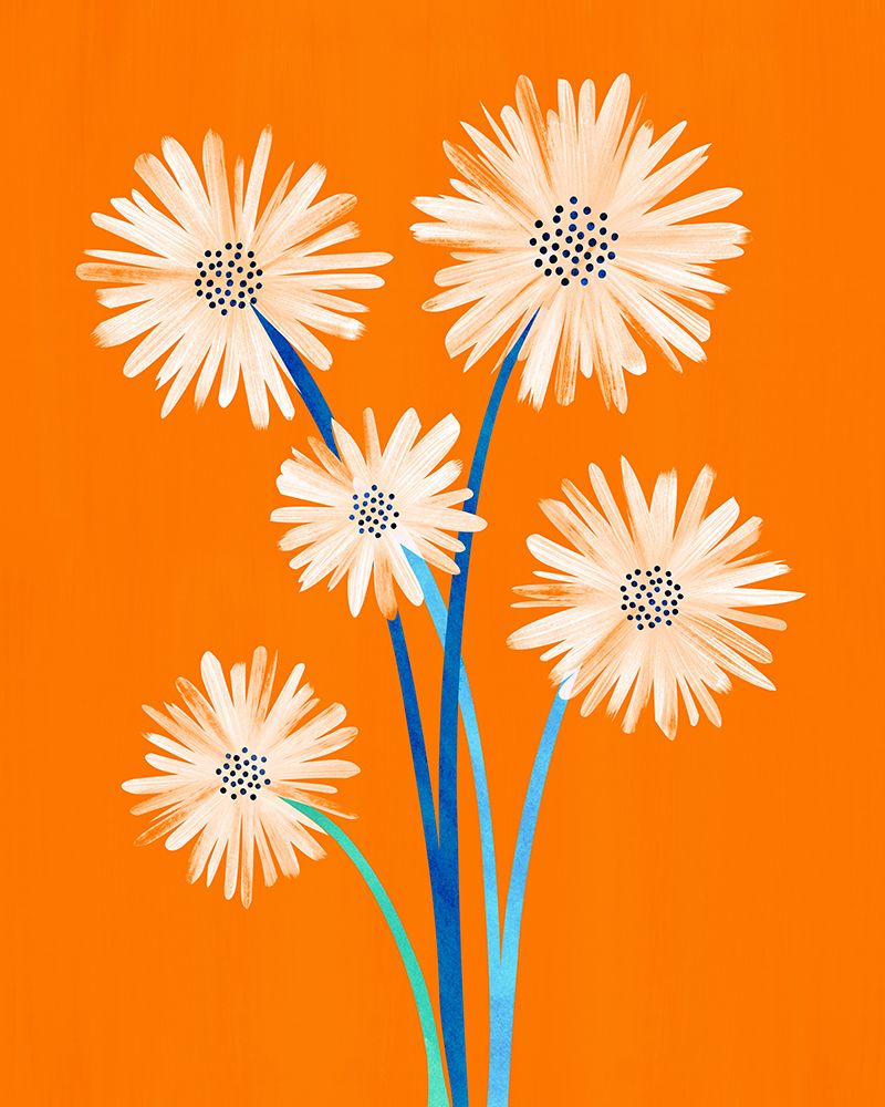 Moroccan Daisies 2 art print by Kristian Gallagher for $57.95 CAD