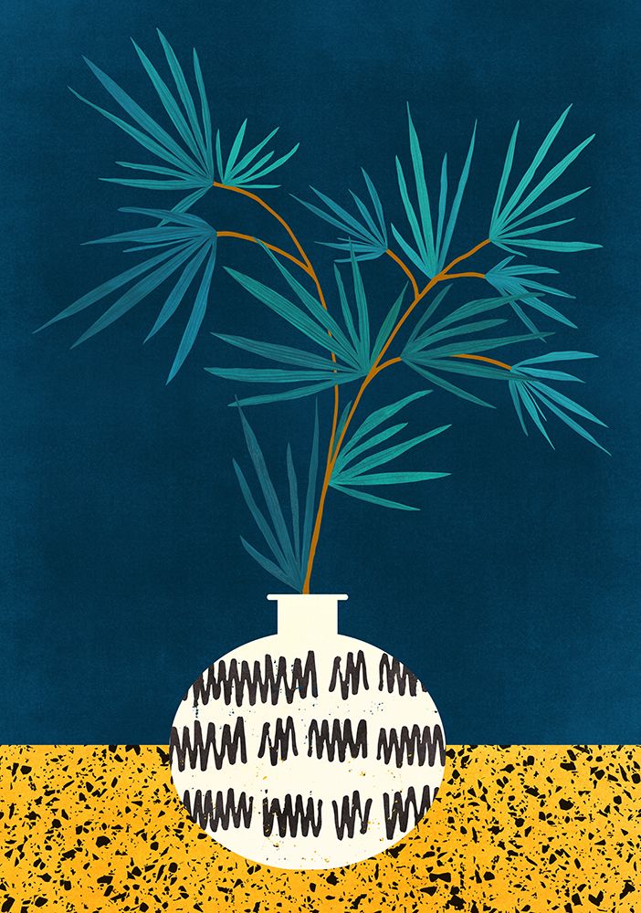 Night Palm Blues art print by Kristian Gallagher for $57.95 CAD