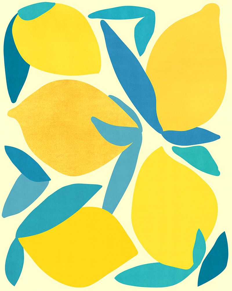 Lemon Shapes art print by Kristian Gallagher for $57.95 CAD