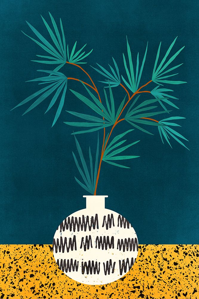 Night Palm art print by Kristian Gallagher for $57.95 CAD