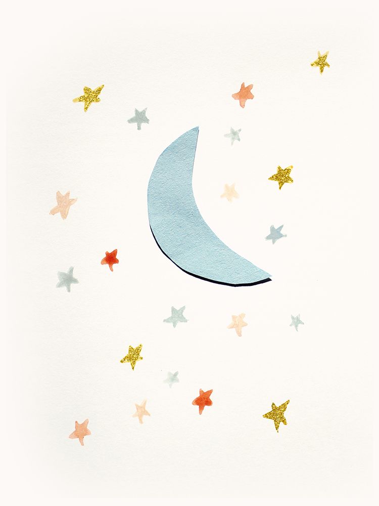 Moon a Stars art print by Gemma Bardot for $57.95 CAD