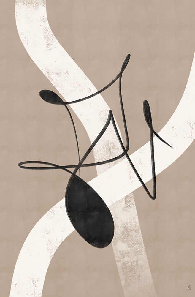 Beige abstract No.2 art print by Anne-Marie Volfova for $57.95 CAD