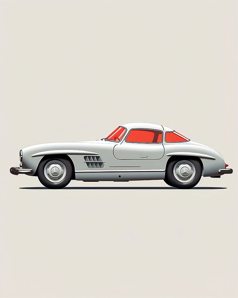 1954 Mercedes Benz 300sl.png art print by Emiliano Deificus for $57.95 CAD