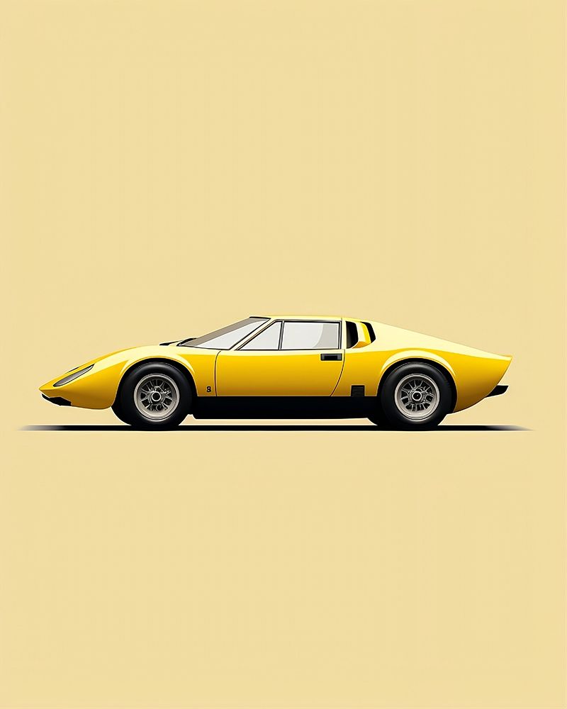 1966 Lamborghini Miura.png art print by Emiliano Deificus for $57.95 CAD