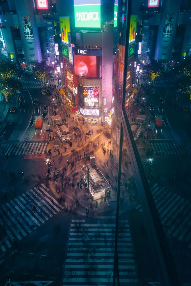 Crossing Shibuya art print by Javier de la for $57.95 CAD