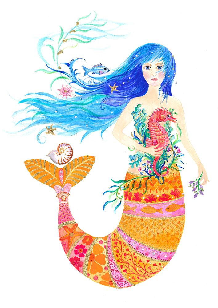 Mermaid OcAcanne art print by Isabelle Brent for $57.95 CAD