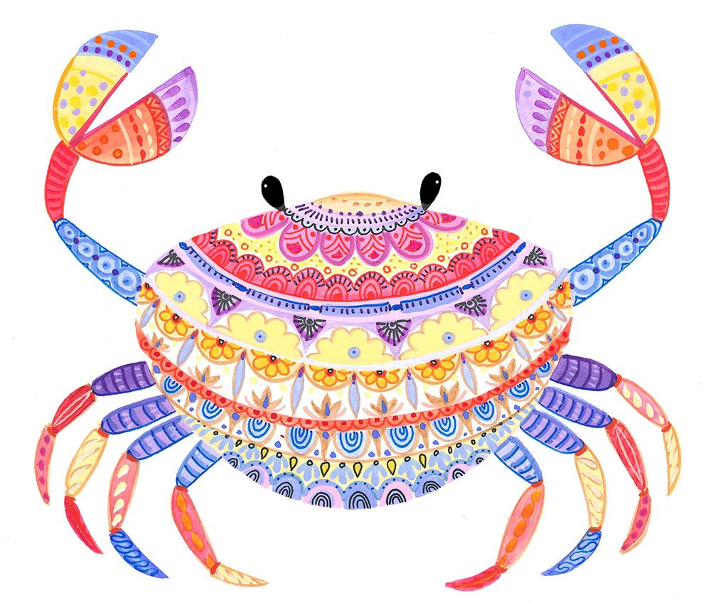Crabe Artiste art print by Isabelle Brent for $57.95 CAD
