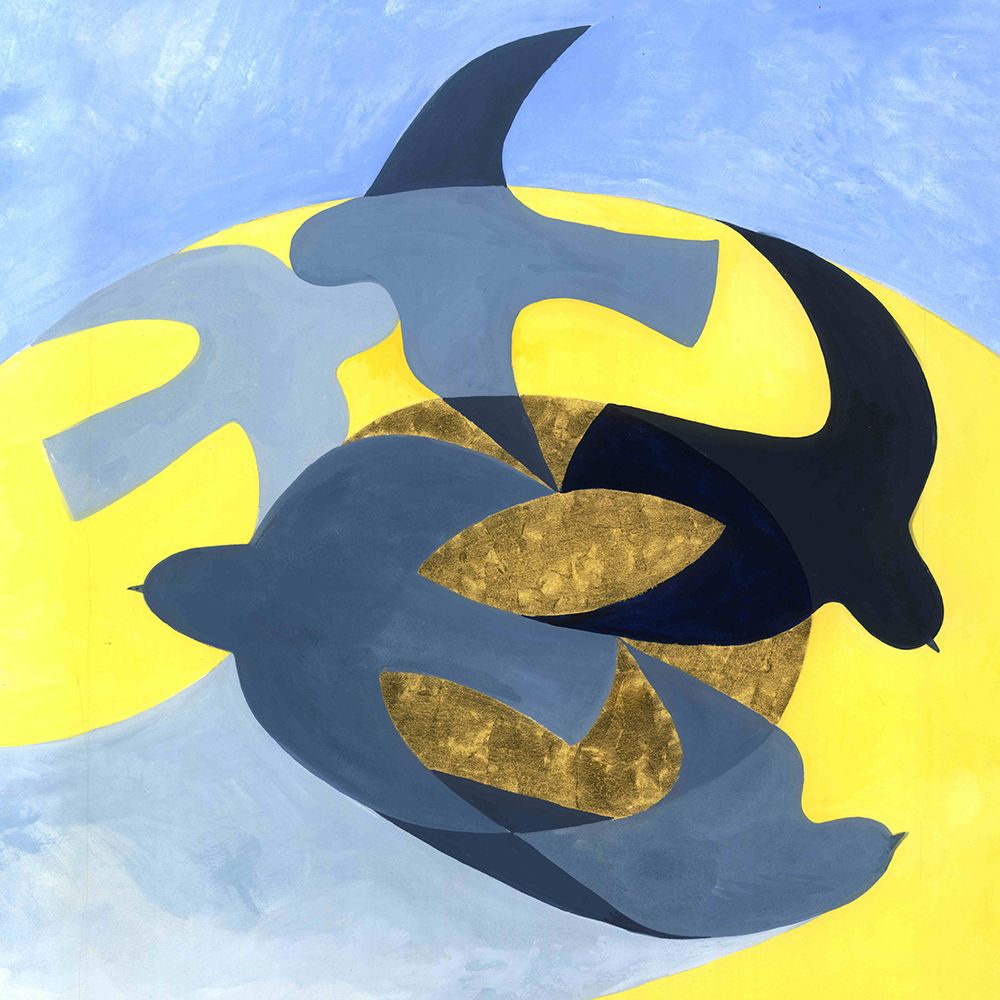 The Birds In Flight Abstract art print by Isabelle Brent for $57.95 CAD