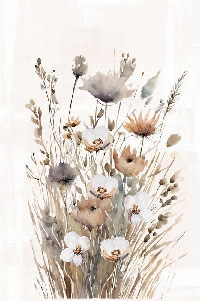 Wild grasses-3 art print by Sally Ann Moss for $57.95 CAD