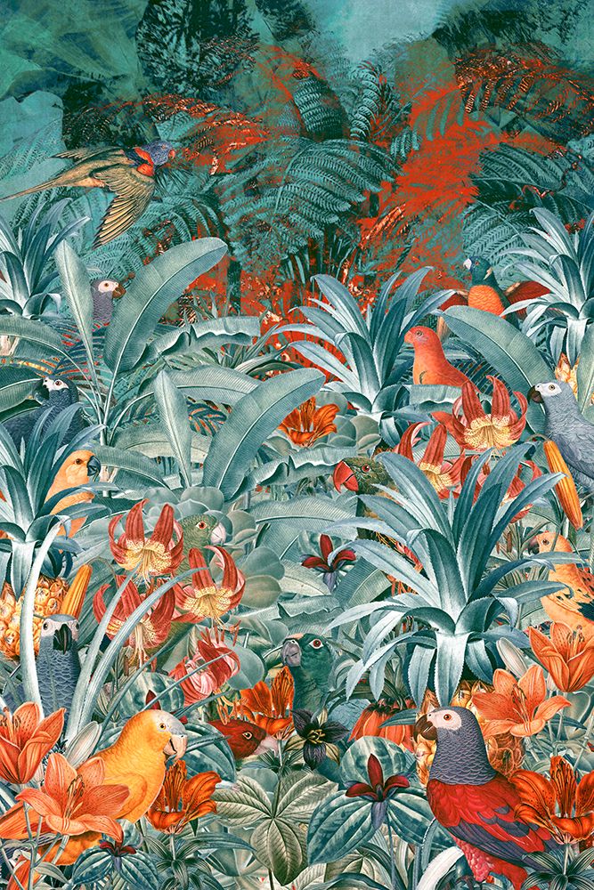 Pandemonium of Parrots (Collective Nouns) art print by Simon Goggin for $57.95 CAD