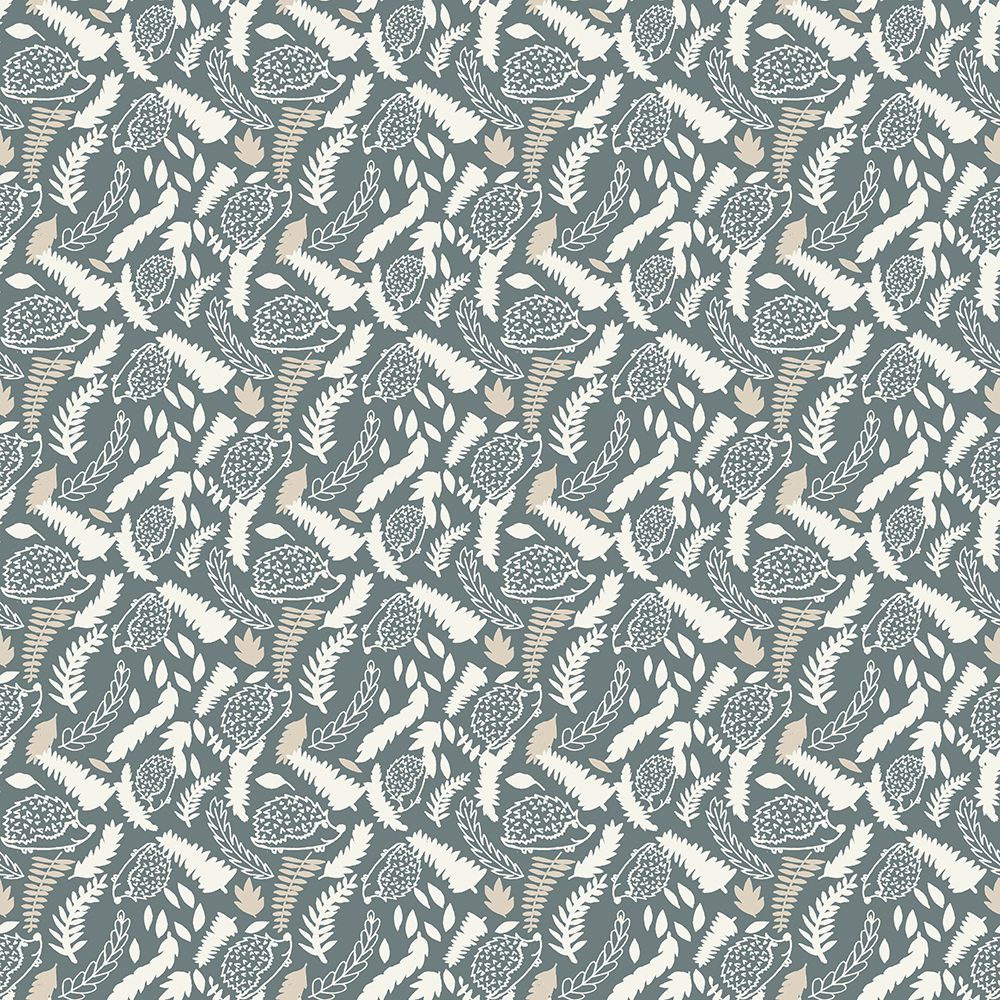 Hedgehog In Ferns Pattern art print by Gemma Bardot for $57.95 CAD