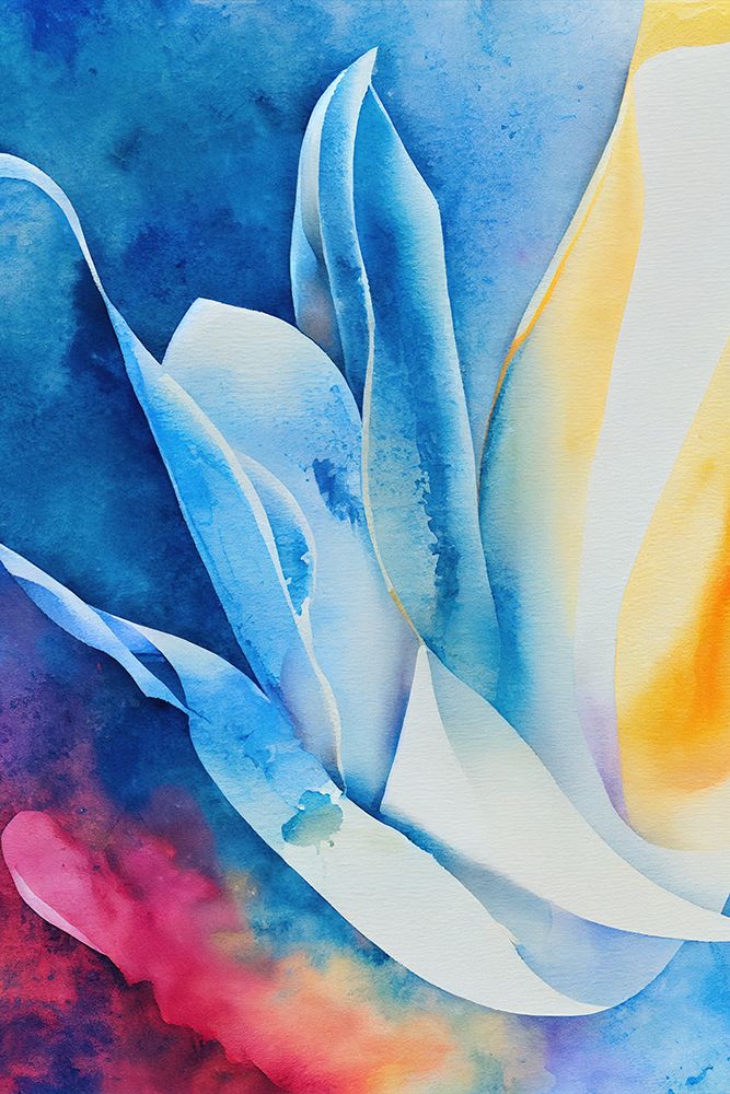 Nature Inspired Abstract Watercolor (Day 28) art print by Mauro for $57.95 CAD
