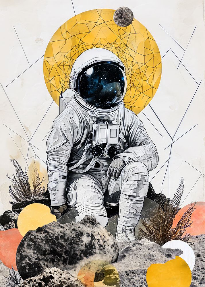 Woman Life   Third Day On the Moon art print by Justyna Jaszke for $57.95 CAD