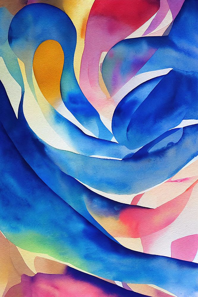 Nature Inspired Abstract Watercolor  (Day 34) art print by Mauro for $57.95 CAD