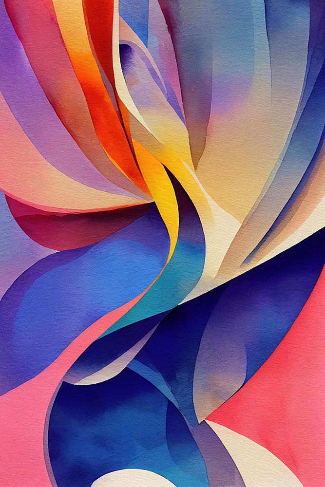 Nature Inspired Abstract Watercolor  (Day 39) art print by Mauro for $57.95 CAD