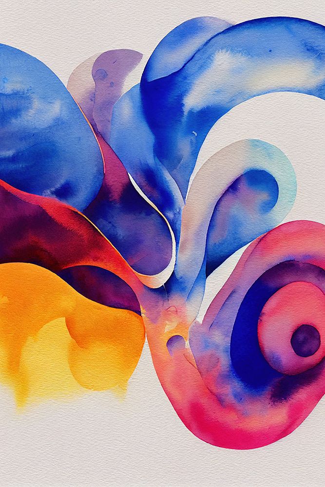 Nature Inspired Abstract Watercolor  (Day 47) art print by Mauro for $57.95 CAD