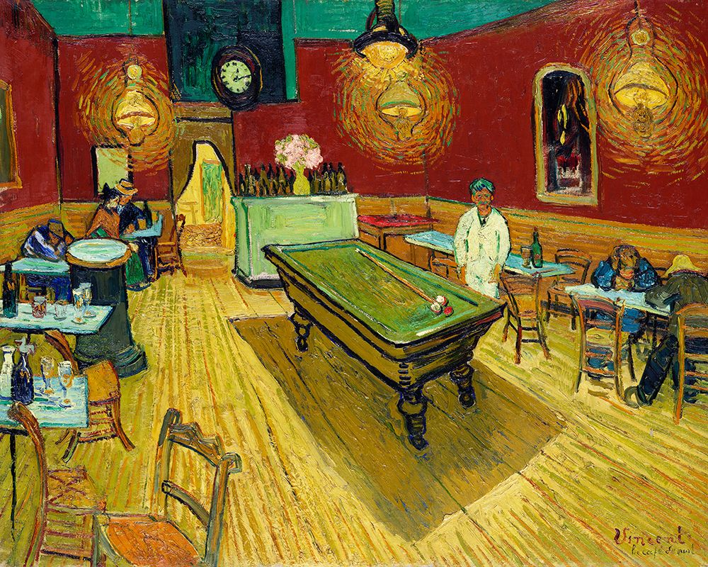 Le Cafac De Nuit (The Night Cafac) (1888) By Vincent Van Gogh art print by Pictufy for $57.95 CAD