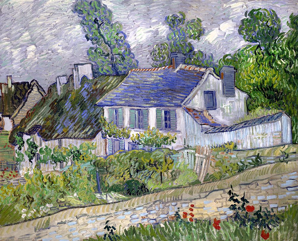 Vincent Van Goghs Houses At Auvers (1890) Famous art print by Pictufy for $57.95 CAD