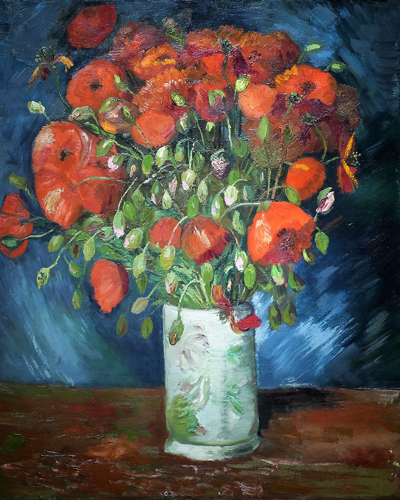 Vincent Van Goghs Vase With Poppies (1886) art print by Pictufy for $57.95 CAD