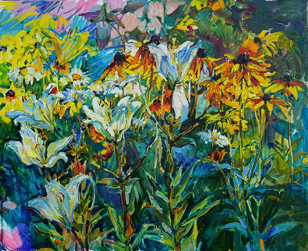 White lilies art print by Andrii Kutsachenko for $57.95 CAD