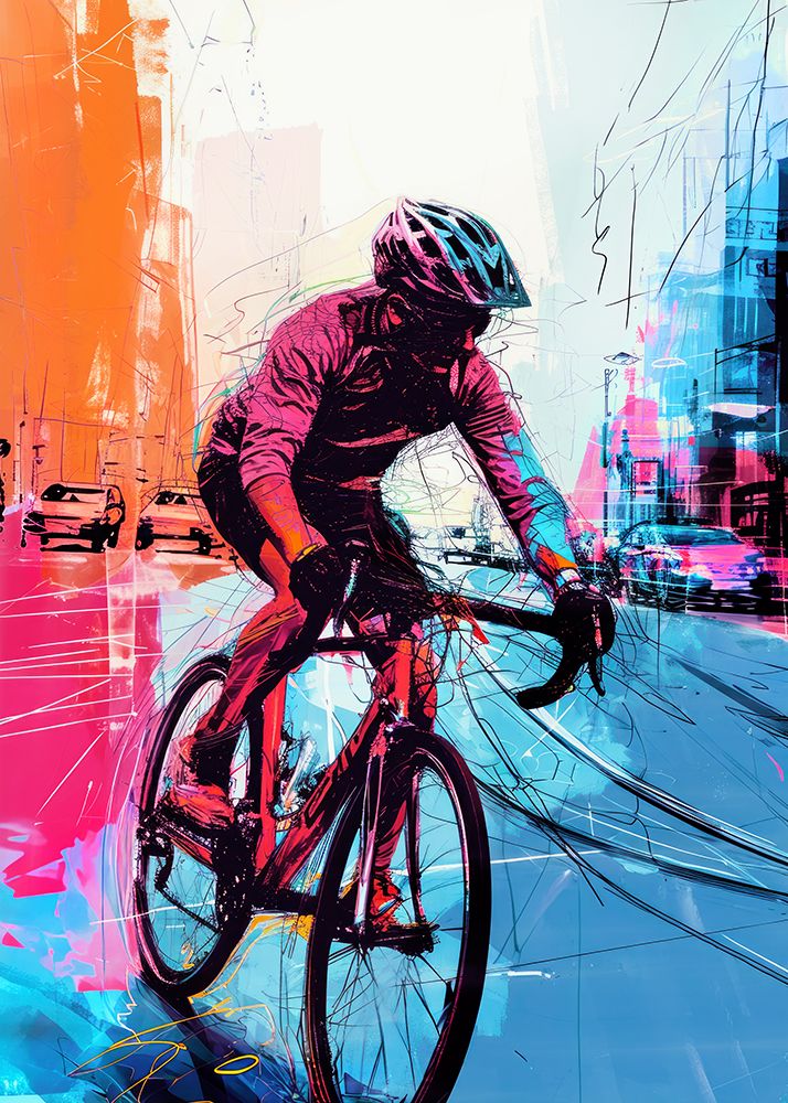 Sport Cycler 7 art print by Justyna Jaszke for $57.95 CAD