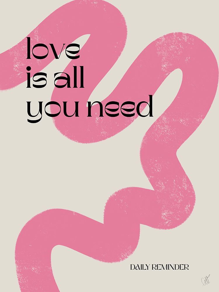Love is all you need art print by Anne-Marie Volfova for $57.95 CAD