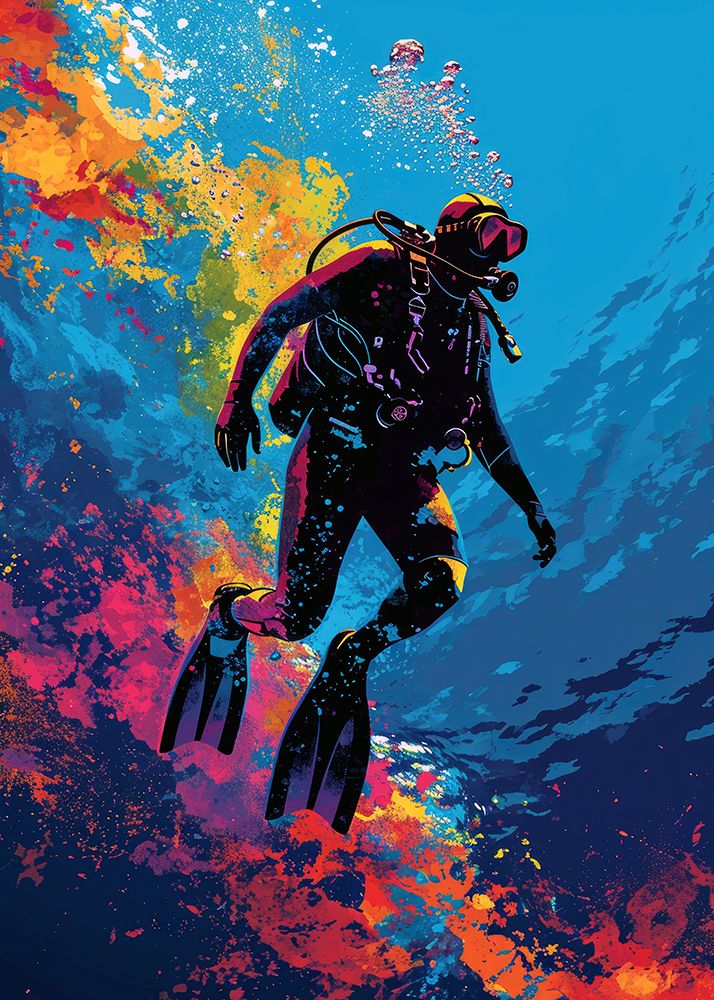 Sport Scubadiving 2 art print by Justyna Jaszke for $57.95 CAD