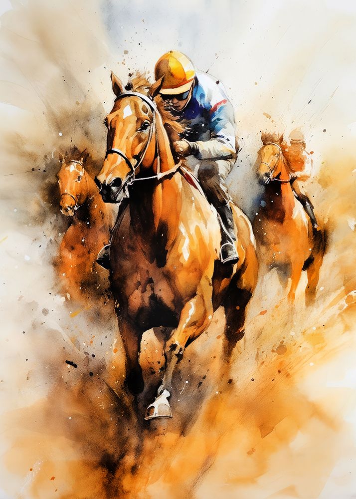 Sport Horse Rider 2 art print by Justyna Jaszke for $57.95 CAD