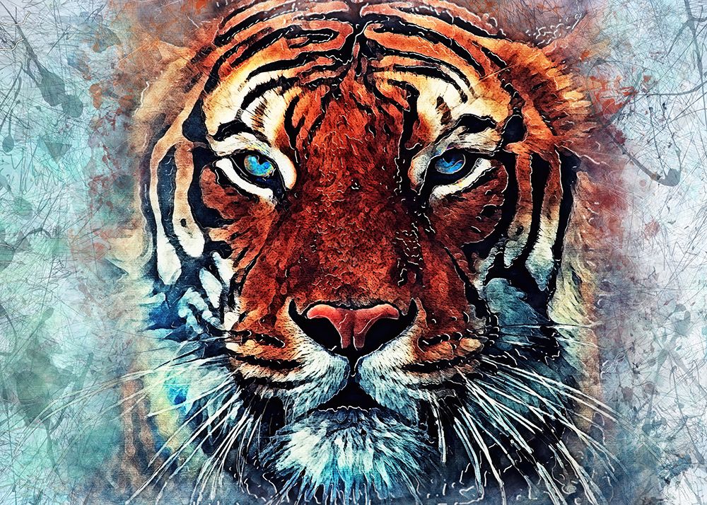 Tiger animal 2 art print by Justyna Jaszke for $57.95 CAD