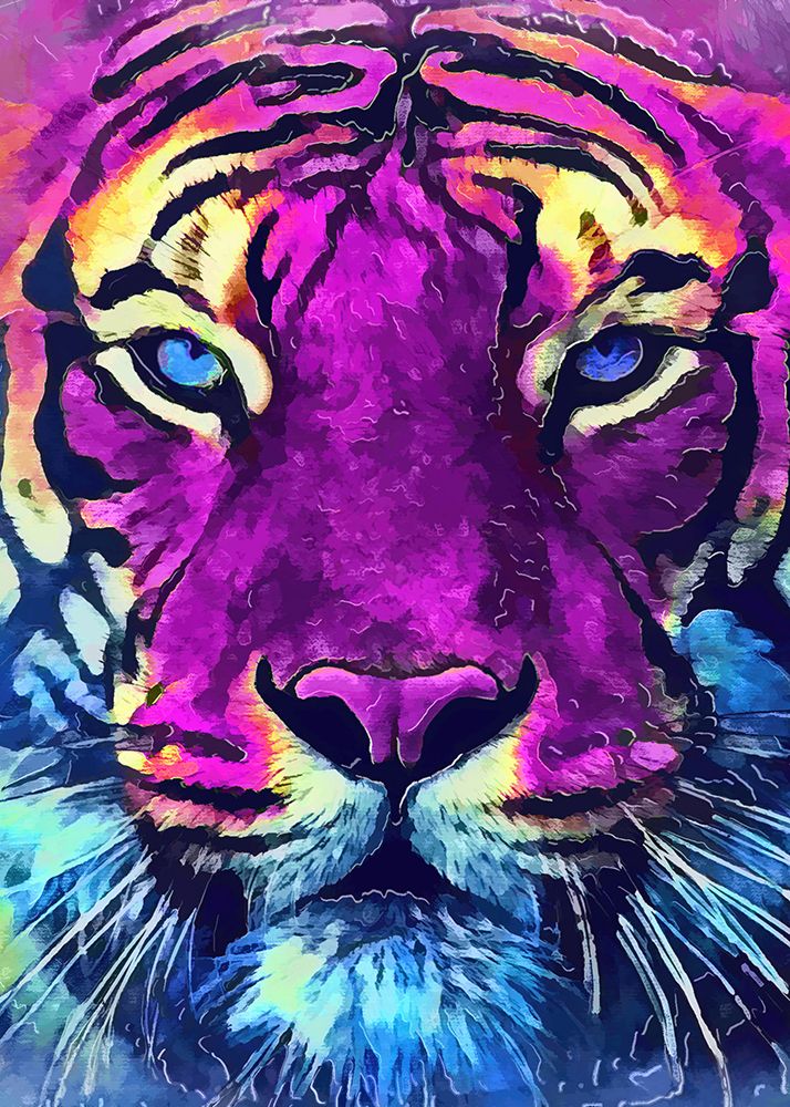 Tiger animal 3 art print by Justyna Jaszke for $57.95 CAD
