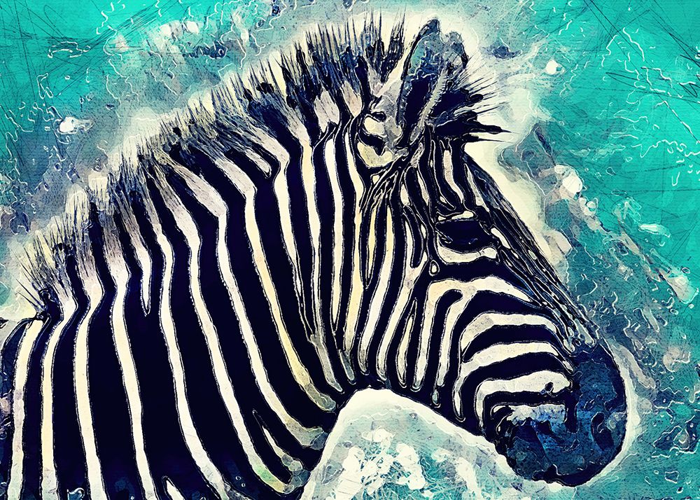 Zebra animal 1 art print by Justyna Jaszke for $57.95 CAD