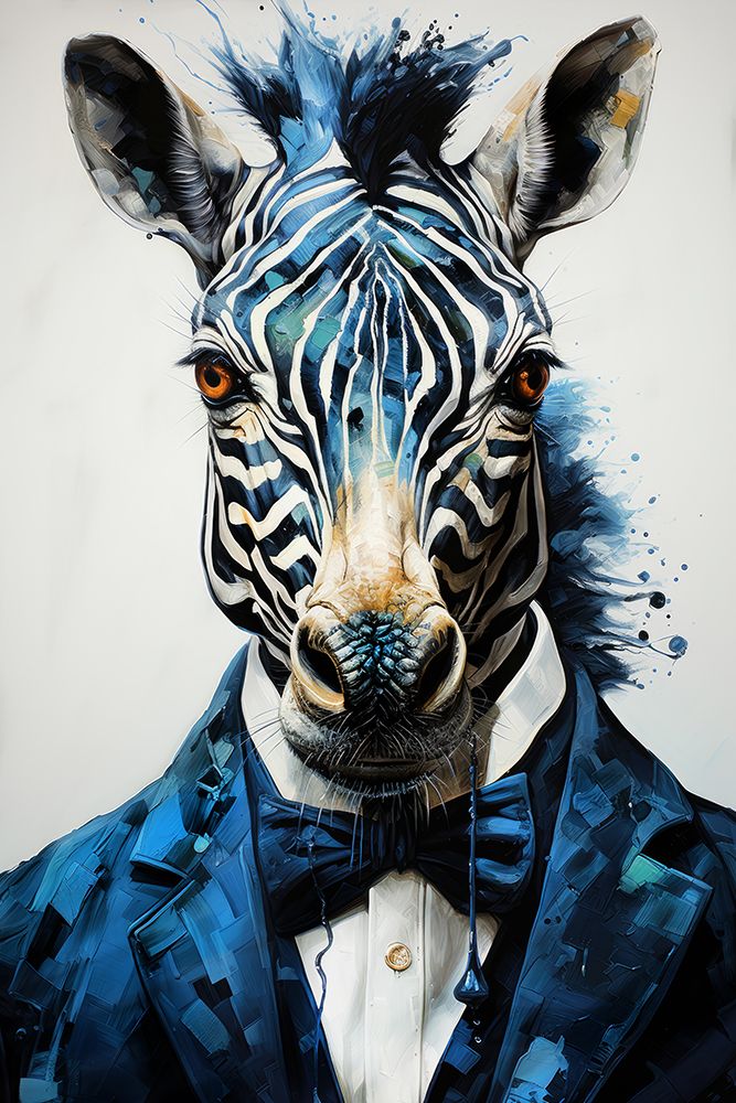 Hipster zebra art print by Justyna Jaszke for $57.95 CAD