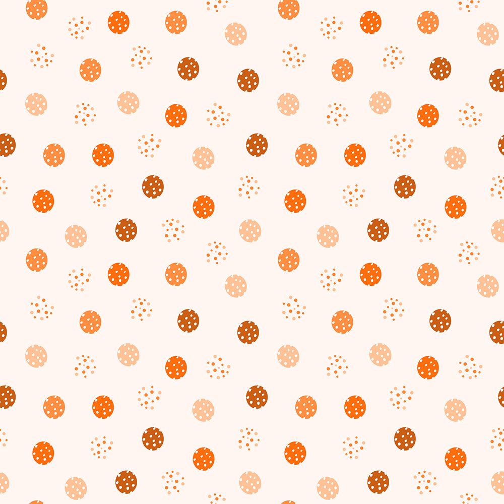 Peachy Dots Peach On Tan art print by Michele Channell for $57.95 CAD