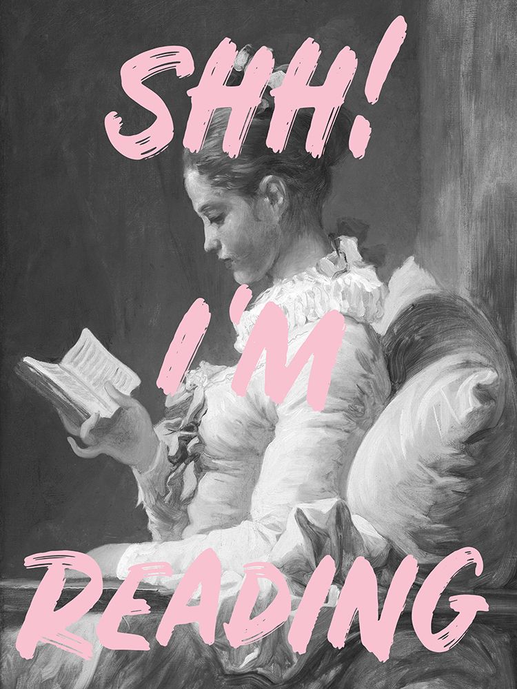 Shh Im Reading art print by Grace Digital Art for $57.95 CAD