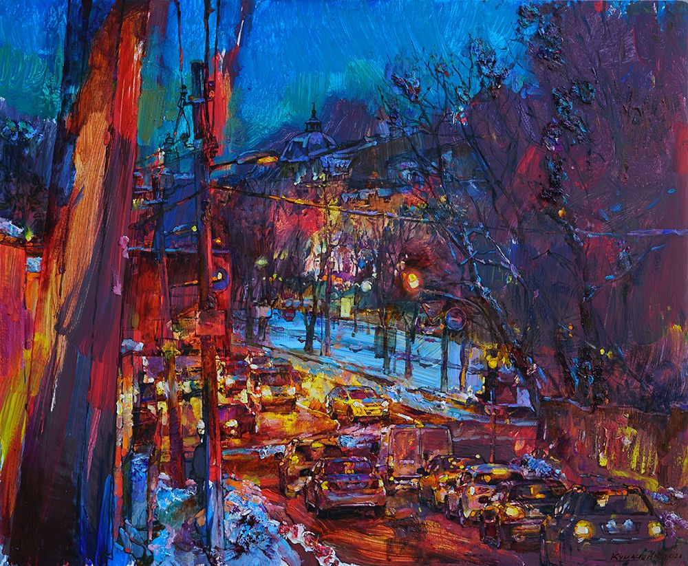 Winter Kyiv art print by Andrii Kutsachenko for $57.95 CAD