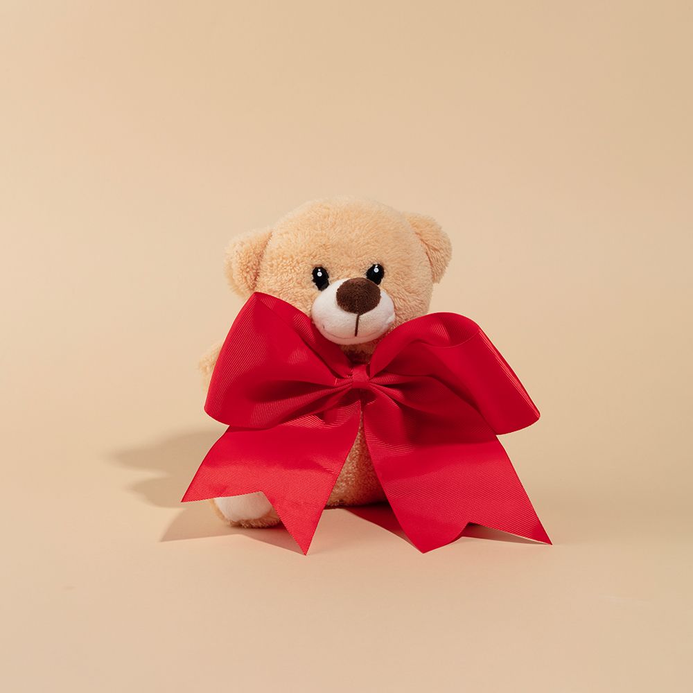 Teddy Bear with Red Bow art print by Julia Ramiro for $57.95 CAD