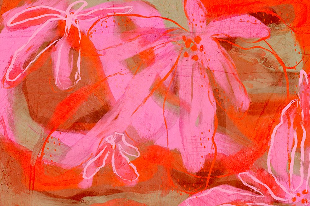 Coral Flower Rythm art print by Treechild for $57.95 CAD