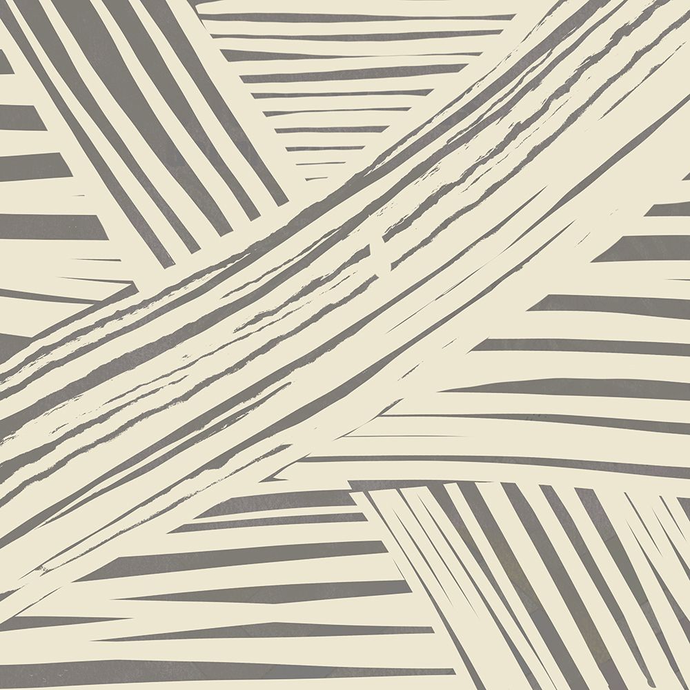 Grey diagonal stripe pattern art print by Little Dean for $57.95 CAD