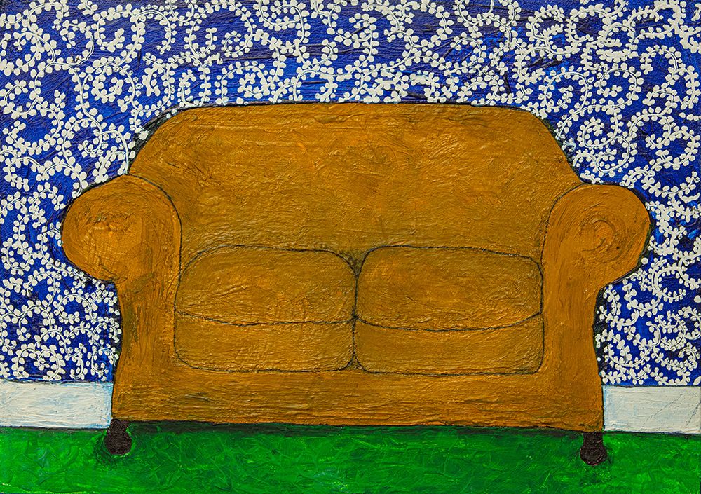 Couch With Wallpaper art print by Dale Hefer for $57.95 CAD