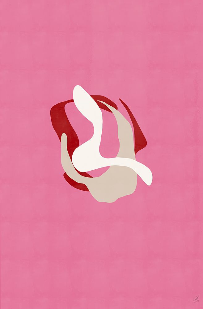 Pink Abstract art print by Anne-Marie Volfova for $57.95 CAD